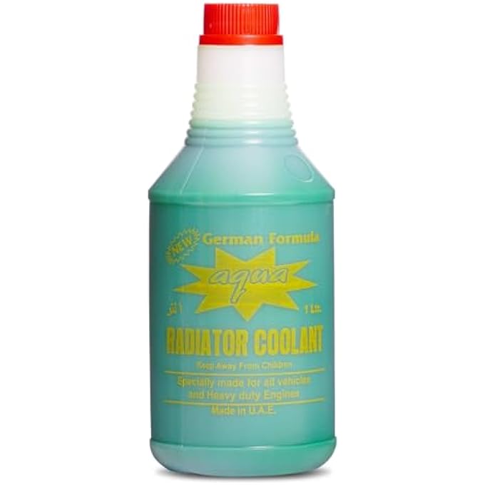 أكوا مبرد الرادياتر أخضر فورمولا ألماني، حماية محرك متفوقة، محلول مضاد للتجمد طويل الأمد (1 لتر) - Image 1